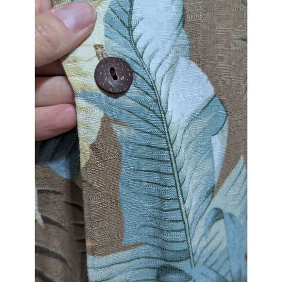 Hilo Hattie Men's Multi-Color Tropical Hawaiian Print Short-Sleeve Rayon Shirt S - Picture 5 of 6